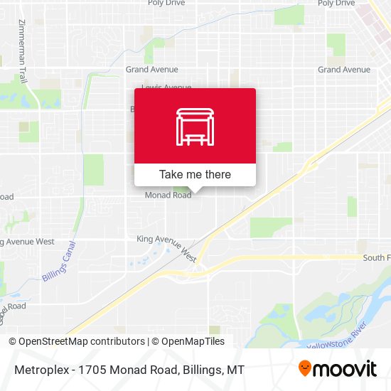 Metroplex - 1705 Monad Road map