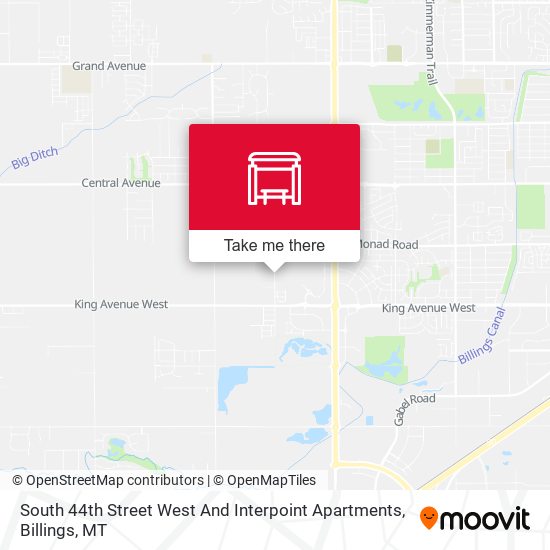 Mapa de South 44th Street West And Interpoint Apartments