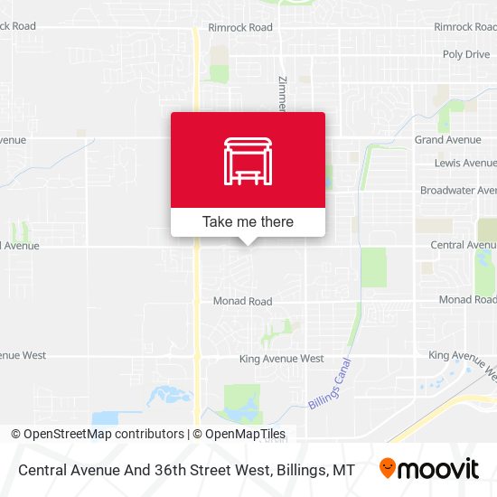 Central Avenue And 36th Street West map