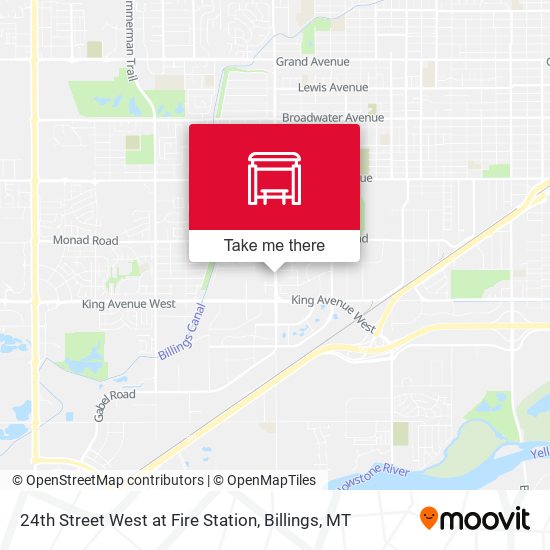 24th Street West at Fire Station map