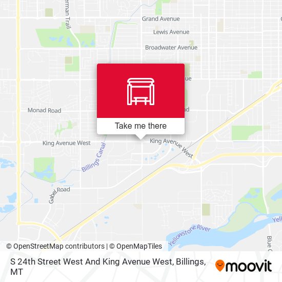 Mapa de S 24th Street West And King Avenue West