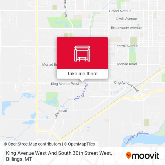 Mapa de King Avenue West And South 30th Street West