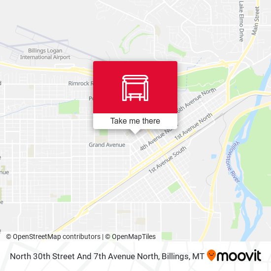 North 30th Street And 7th Avenue North map