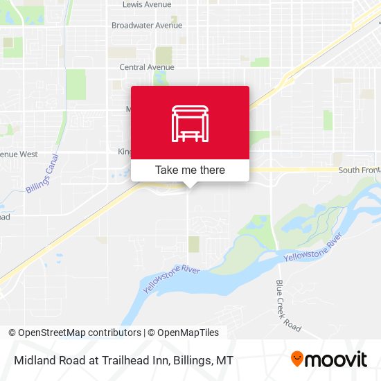 Midland Road at Trailhead Inn map