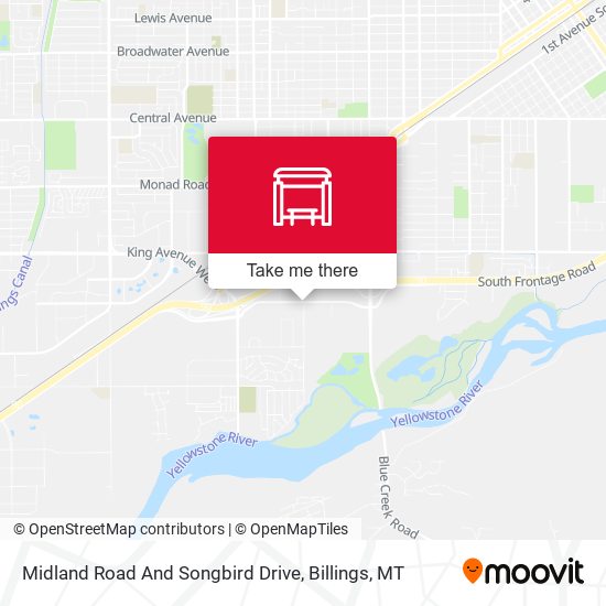 Midland Road And Songbird Drive map