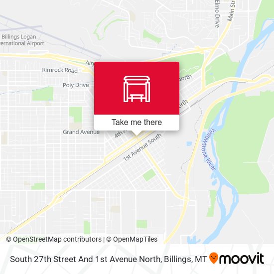 South 27th Street And 1st Avenue North map