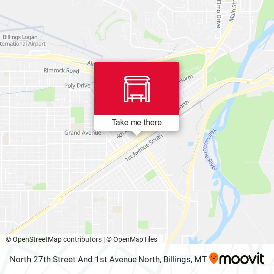 North 27th Street And 1st Avenue North map