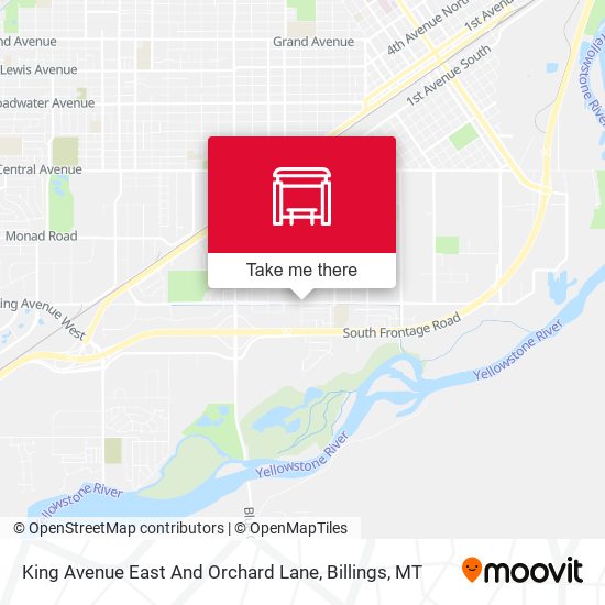 King Avenue East And Orchard Lane map