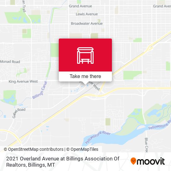 2021 Overland Avenue at Billings Association Of Realtors map