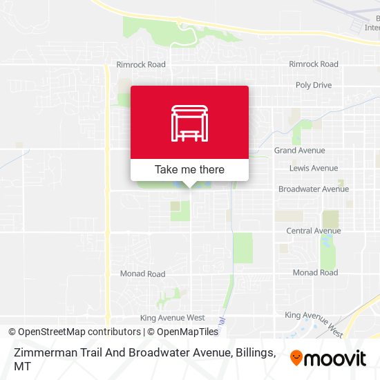 Zimmerman Trail And Broadwater Avenue map