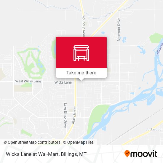 Wicks Lane at Wal-Mart map