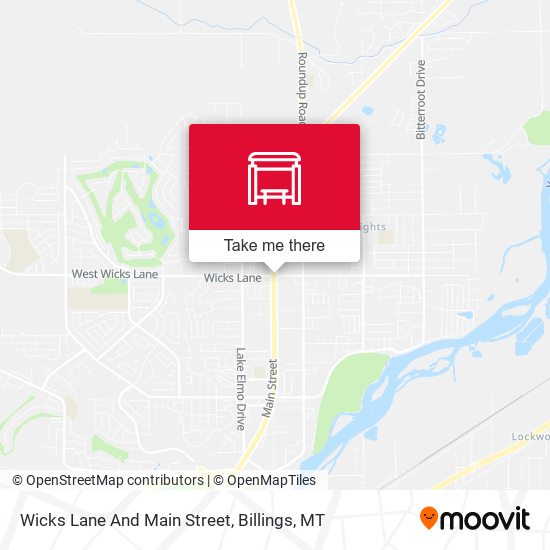 Wicks Lane And Main Street map