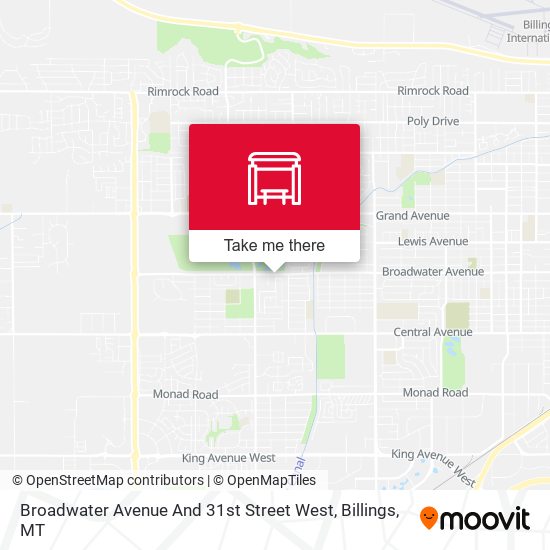 Broadwater Avenue And 31st Street West map