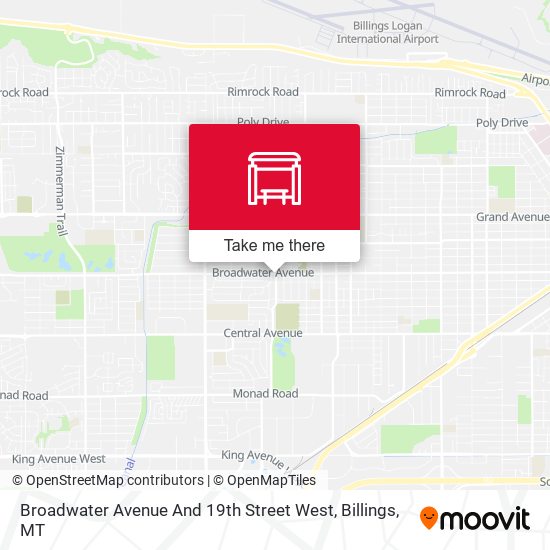 Broadwater Avenue And 19th Street West map