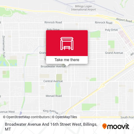 Broadwater Avenue And 16th Street West map