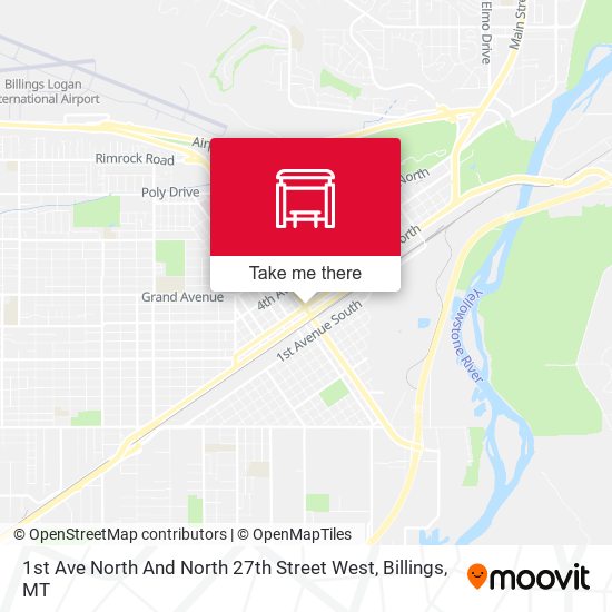 1st Ave North And North 27th Street West map