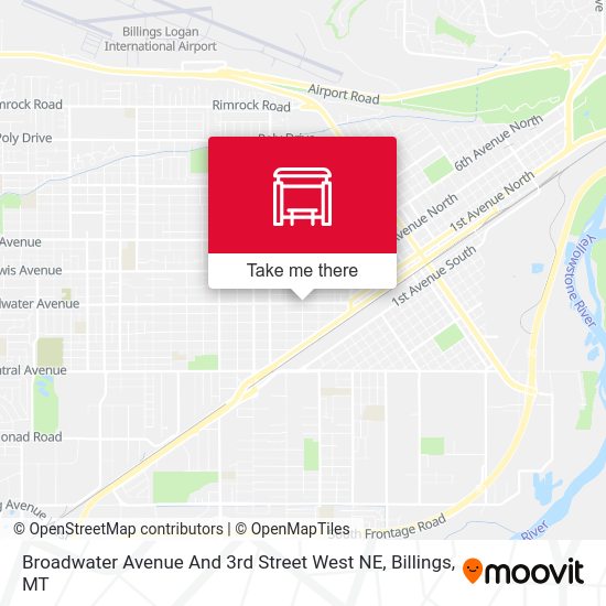 Mapa de Broadwater Avenue And 3rd Street West NE