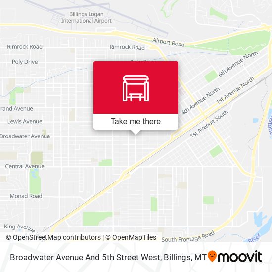 Broadwater Avenue And 5th Street West map