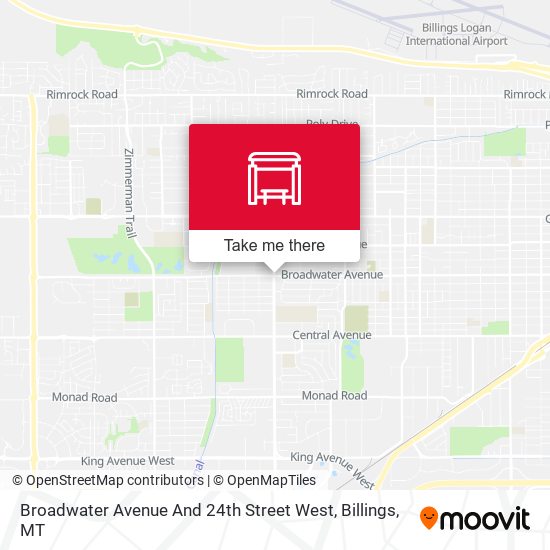 Broadwater Avenue And 24th Street West map