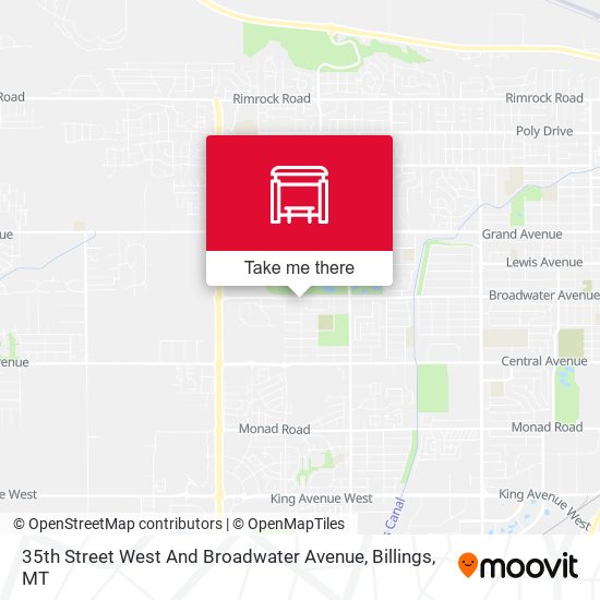 35th Street West And Broadwater Avenue map