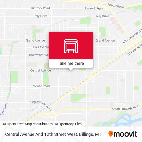 Central Avenue And 12th Street West map