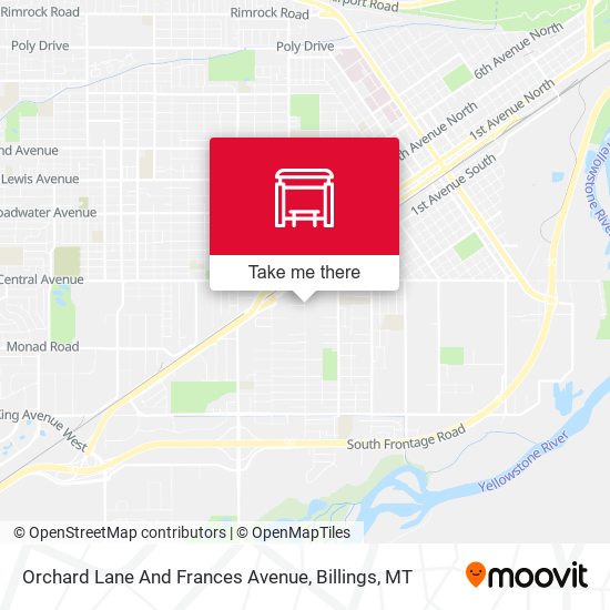 Orchard Lane And Frances Avenue map