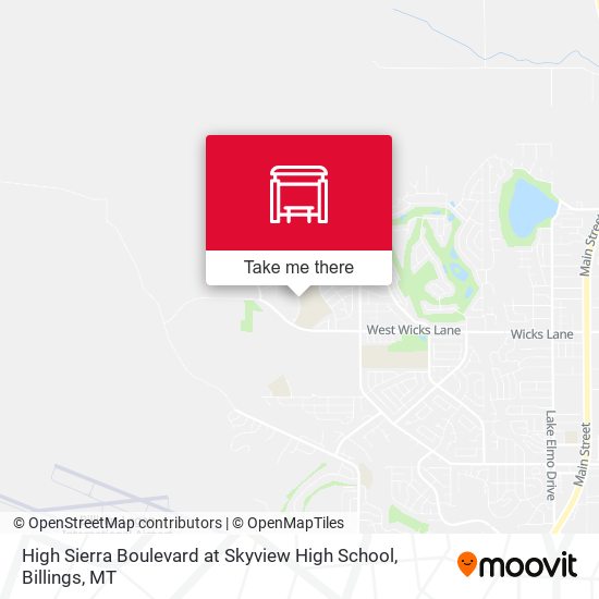 High Sierra Boulevard at Skyview High School map