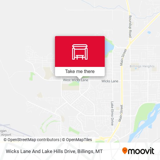 Wicks Lane And Lake Hills Drive map