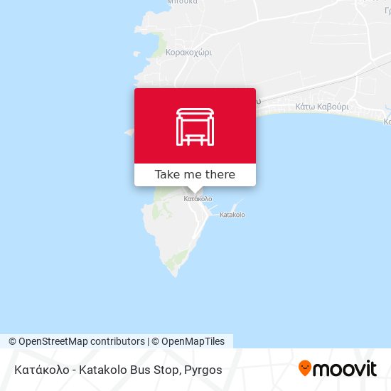 Κατάκολο - Katakolo Bus Stop map