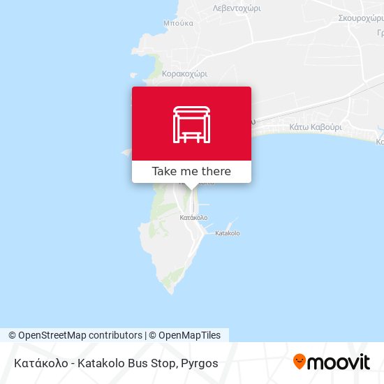 Κατάκολο - Katakolo Bus Stop map