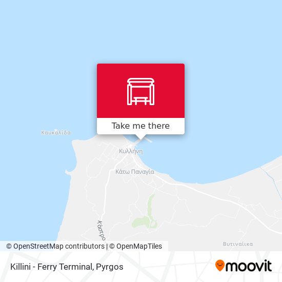 Killini - Ferry Terminal map