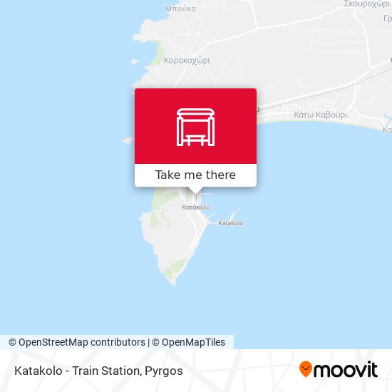 Katakolo - Train Station map