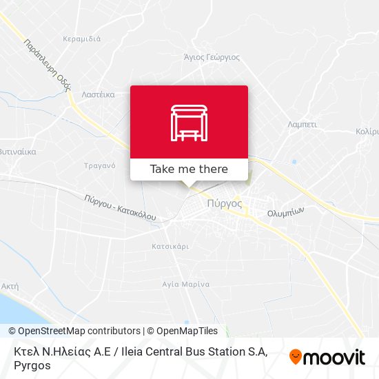 Κτελ Ν.Ηλείας Α.Ε / Ileia Central Bus Station S.A map