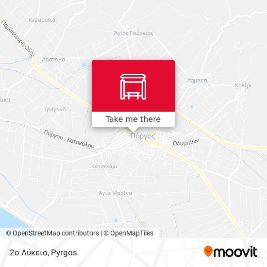 2ο Λύκειο map