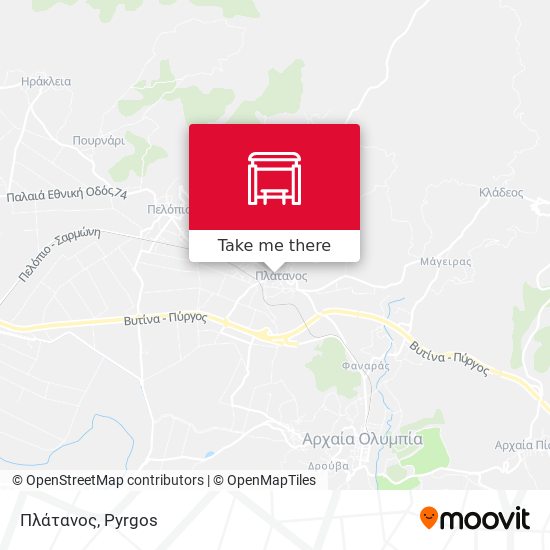 Πλάτανος map