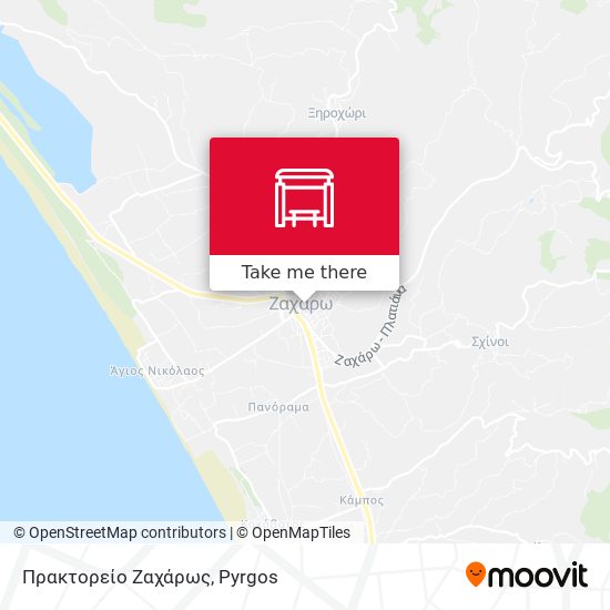 Πρακτορείο Ζαχάρως map