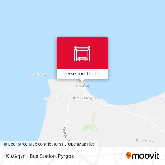 Κυλλήνη - Bus Station map