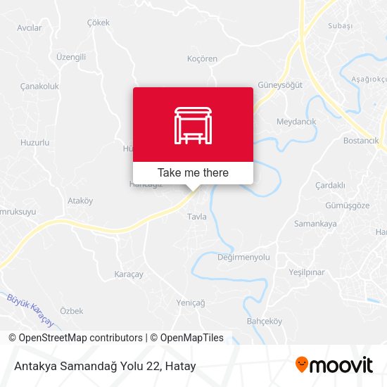 Antakya Samandağ Yolu 22 map