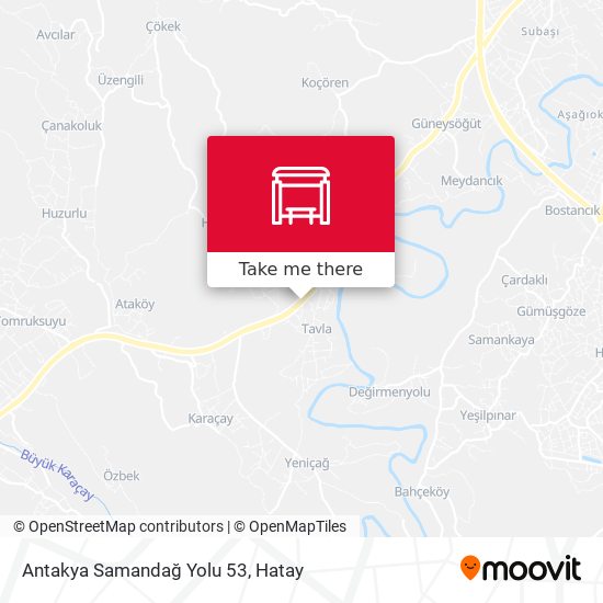 Antakya Samandağ Yolu 53 map