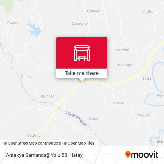 Antakya Samandağ Yolu 58 map