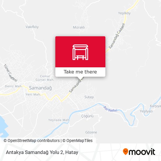 Antakya Samandağ Yolu 2 map