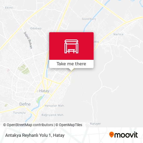 Antakya Reyhanlı Yolu 1 map