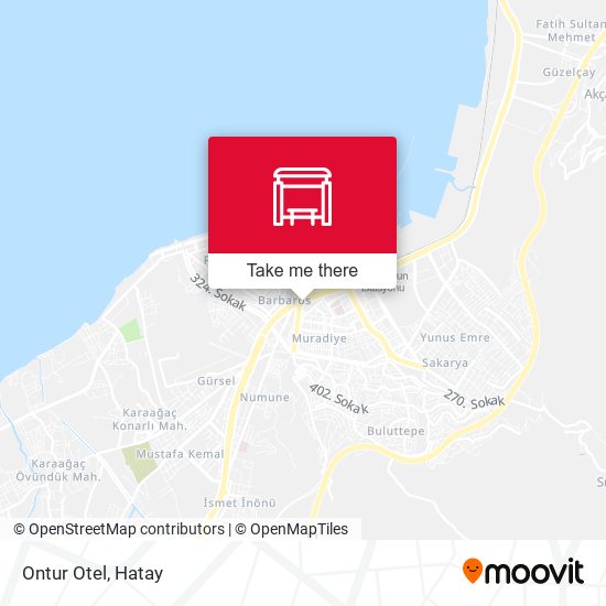 Ontur Otel map