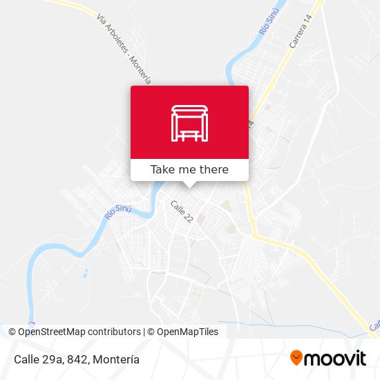 Mapa de Calle 29a, 842