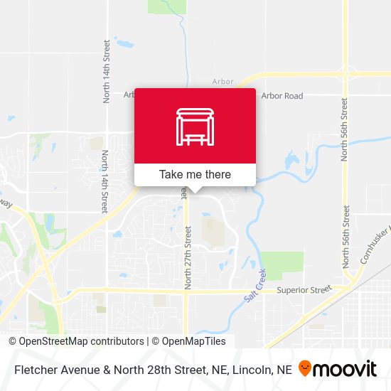 Mapa de Fletcher Avenue & North 28th Street, NE