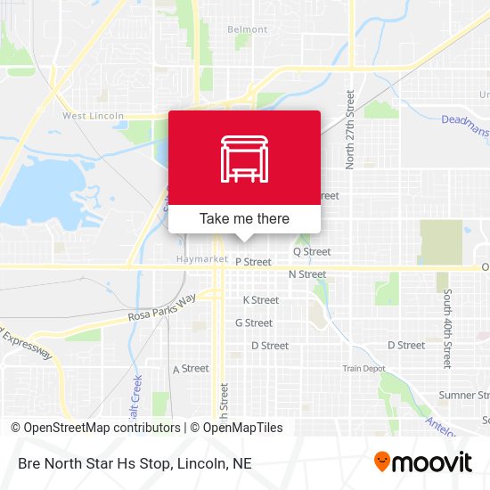 Bre North Star Hs Stop map