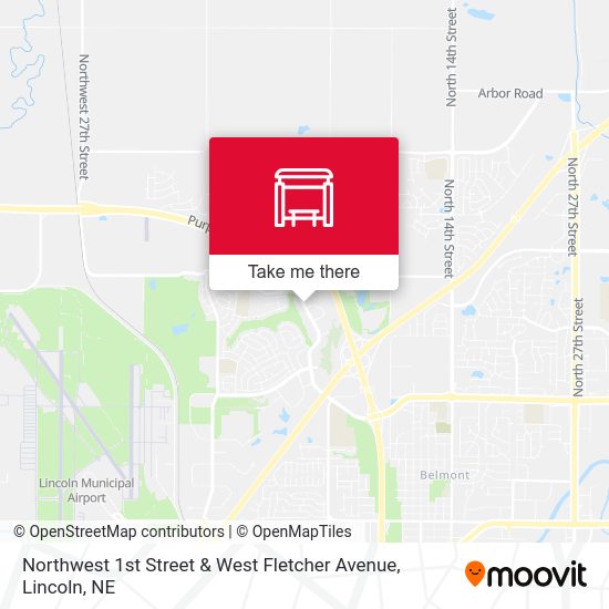 Mapa de Northwest 1st Street & West Fletcher Avenue