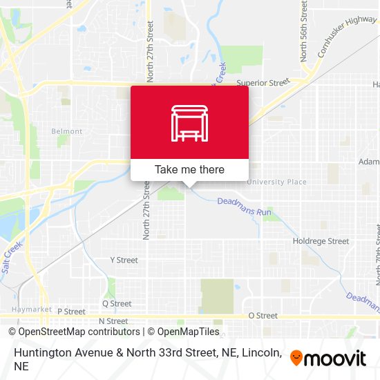 Mapa de Huntington Avenue & North 33rd Street, NE