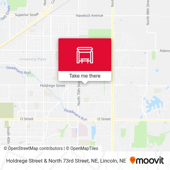 Holdrege Street & North 73rd Street, NE map