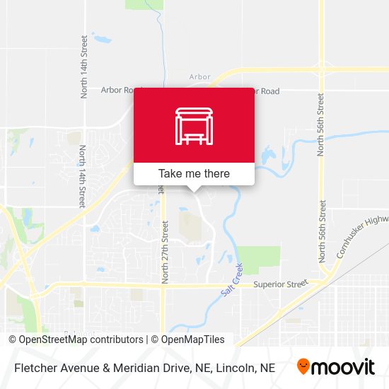 Fletcher Avenue & Meridian Drive, NE map